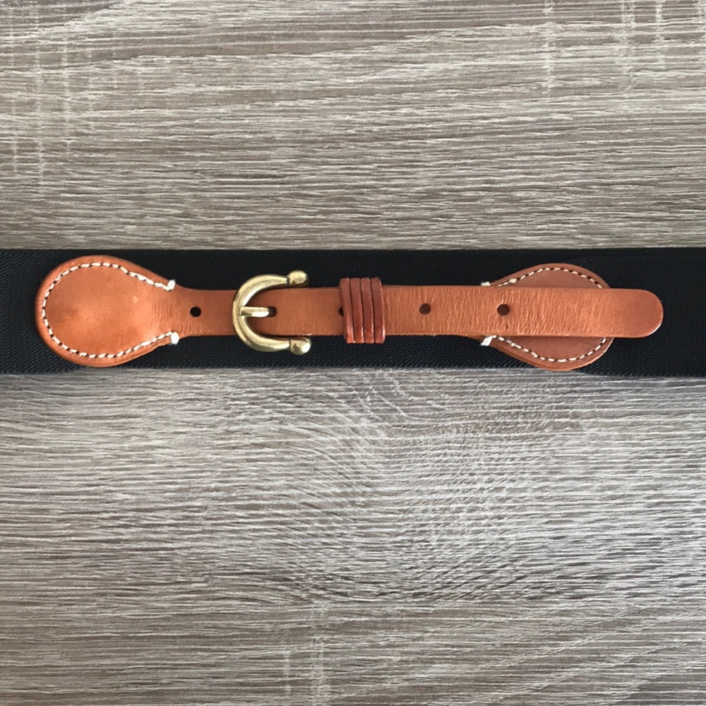 Brooks Brothers Stretch Genuine Leather Belt